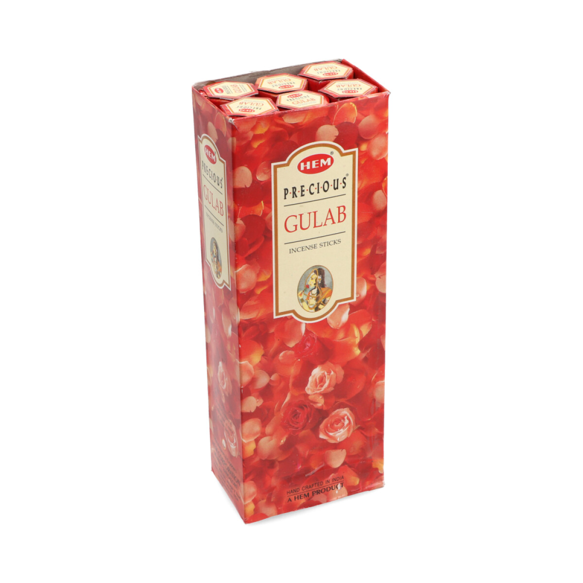 INCIENSO HEM CAJA HEXAGONAL X6 - Precioso Gulab 