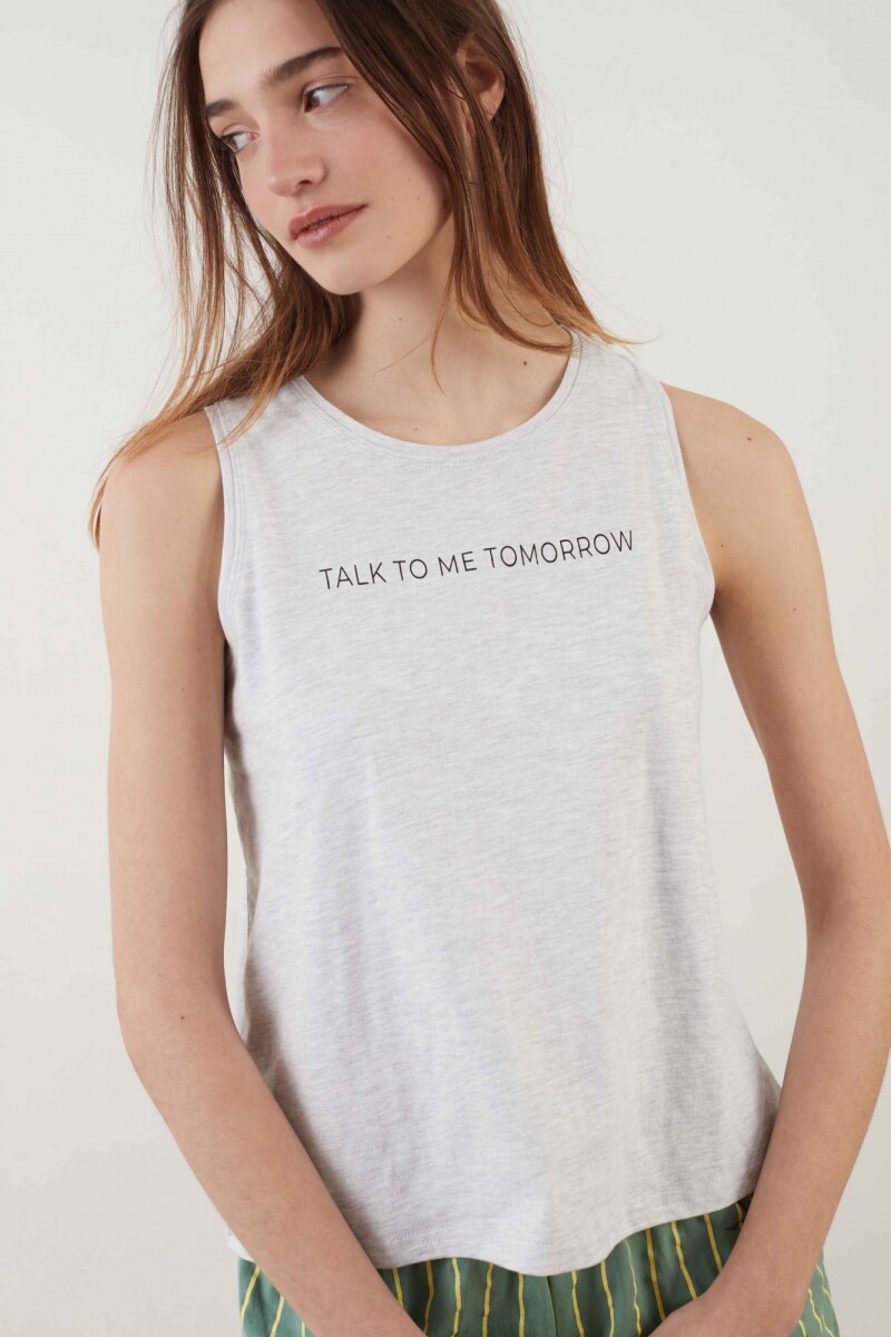 Musculosa Frey - Gris Melange 