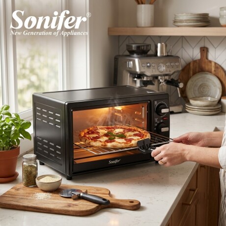 Horno Eléctrico De Mesa Sonifer Sf-4034 20 Litros Negto Horno Eléctrico De Mesa Sonifer Sf-4034 20 Litros Negto
