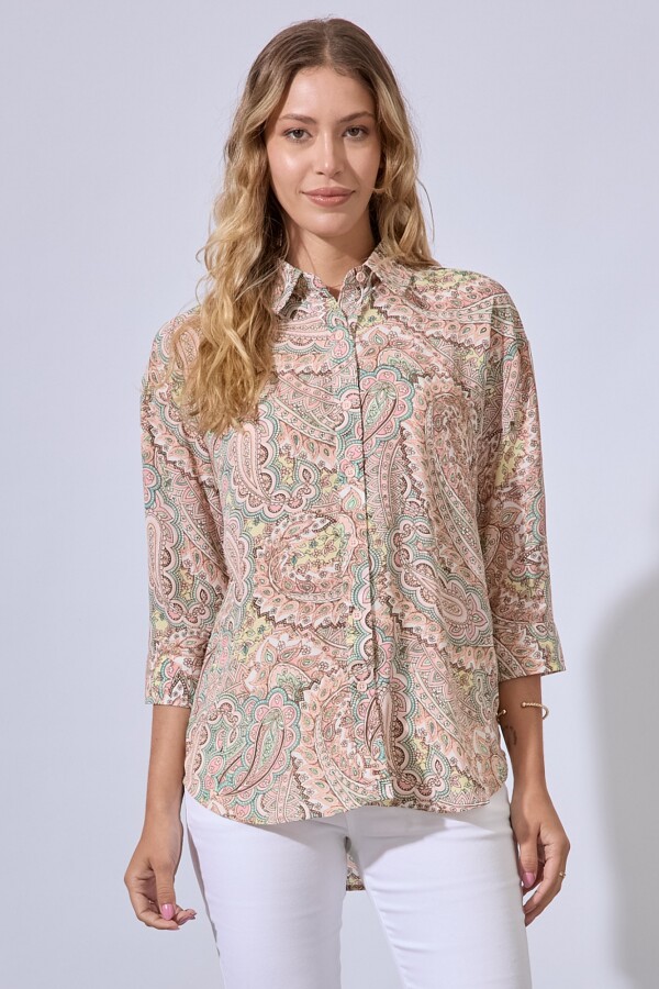 Camisa Gasa Spring ROSA/MULTI