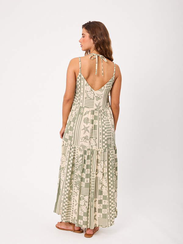 VESTIDO LARGO IRISA RUSTY Verde