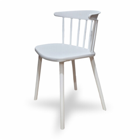 Silla Estilo Curve Luna con Posabrazos - Blanco Silla Estilo Curve Luna con Posabrazos - Blanco