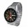 Smartwatch BT Pantalla HD 1.5 Redondo 2 Mallas Multifunción Plateado