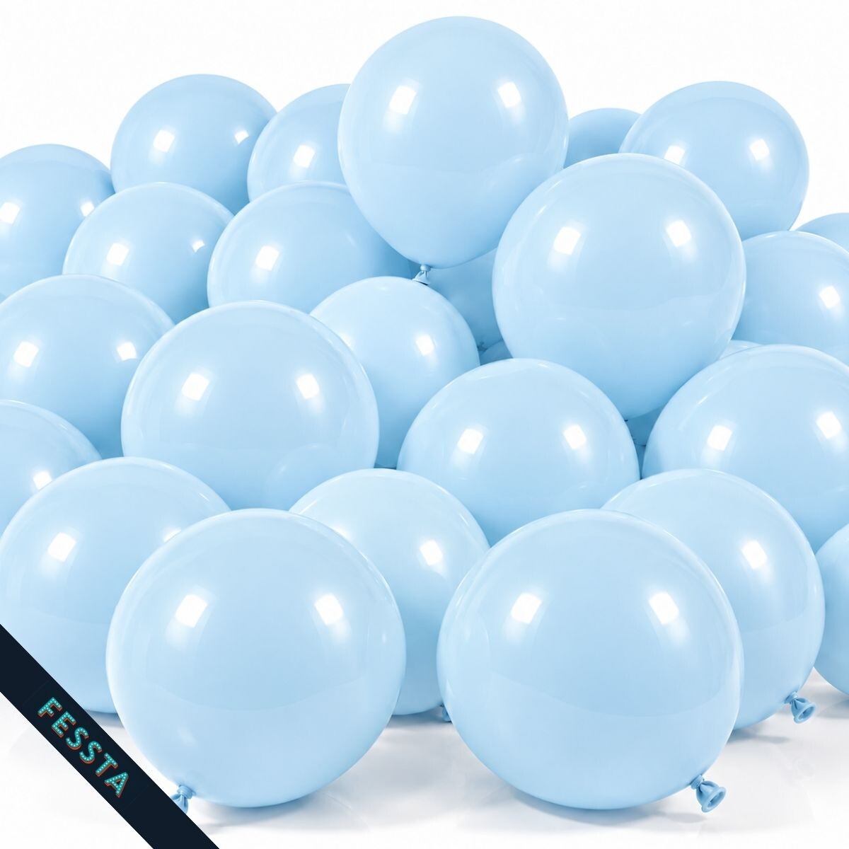 Globo Pastel x 50 Und / R12 - Celeste 