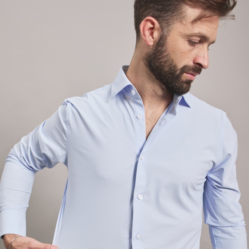 CAMISA TECNICA CELESTE