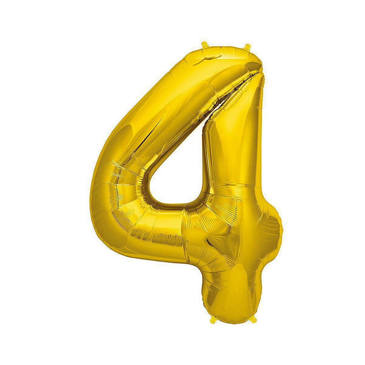 Globo números de aluminio 81 cm - 4 Oro 