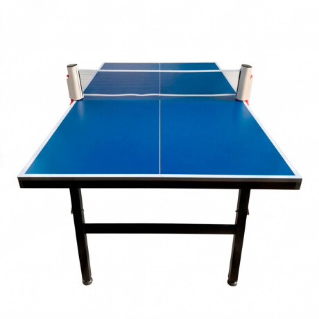 Mini Mesa De Ping Pong Reforzada + Red + Regalos Azul