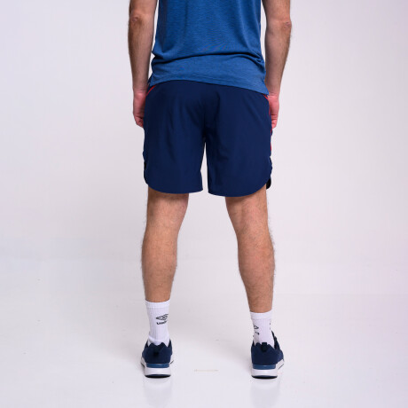 Bermuda New Slit Nacional Hombre Azul Marino, Rojo, Blanco