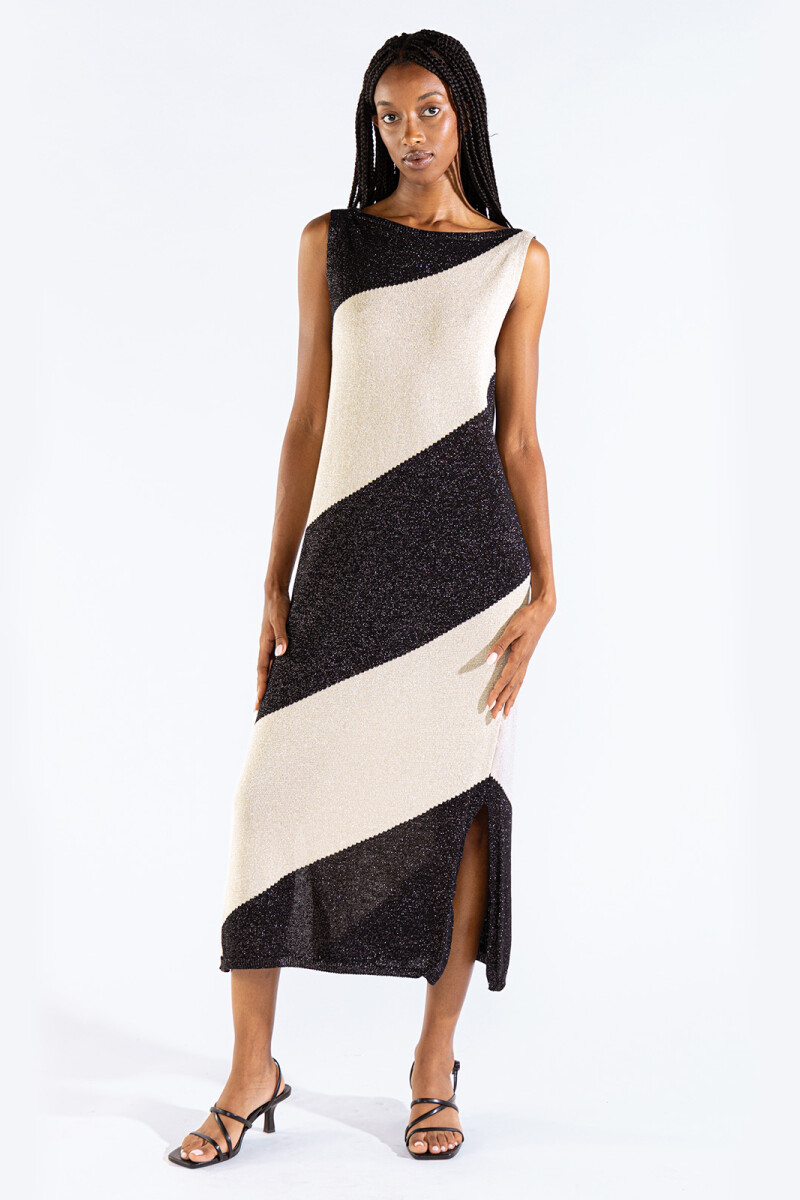 MILA BICOLOR DRESS Orca