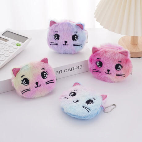 Monedero Infantil De Gatito Violeta