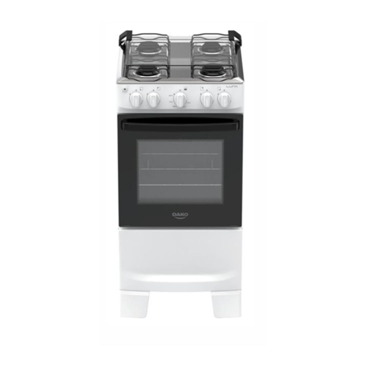 Cocina a Gas Dako Luna 4 Hornallas - Blanco 
