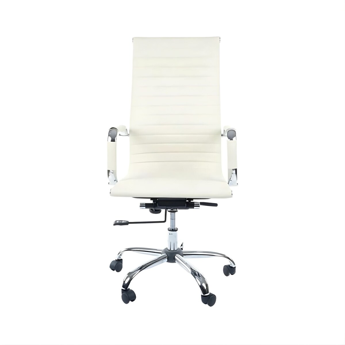 Silla Ejecutiva Lumax Tady Ergonómica Con Tapizado En Ecocuero Y Base De Acero - Beige 