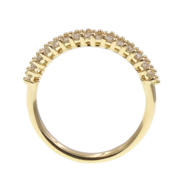 Anillo Lina de oro amarillo 18k con brillantes Anillo Lina de oro amarillo 18k con brillantes