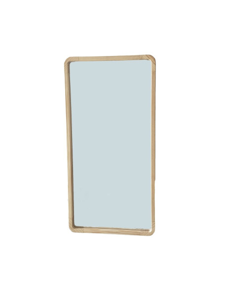 ESPEJO DE PIE MADERA 50x100CM BORDE REDONDO NATURAL ESPEJO DE PIE MADERA 50x100CM BORDE REDONDO NATURAL