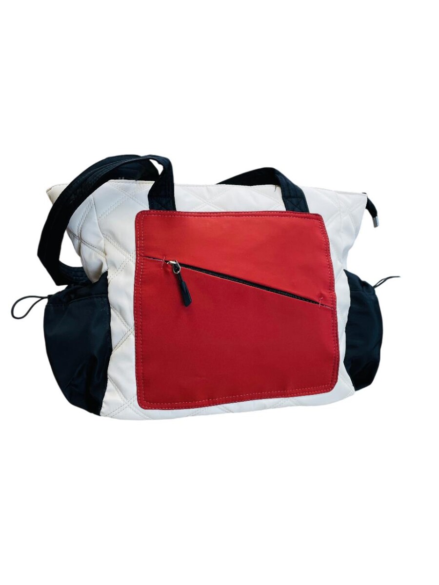 Cartera Tote Combinada - combinado c/terracota 