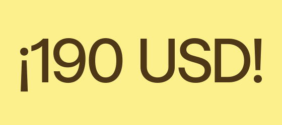 Oportunidades a USD 190