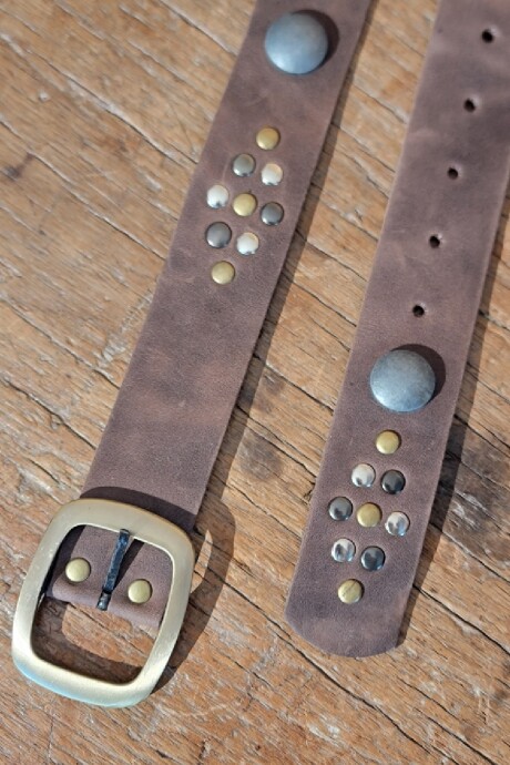 Cinto Snake Marrón Oro