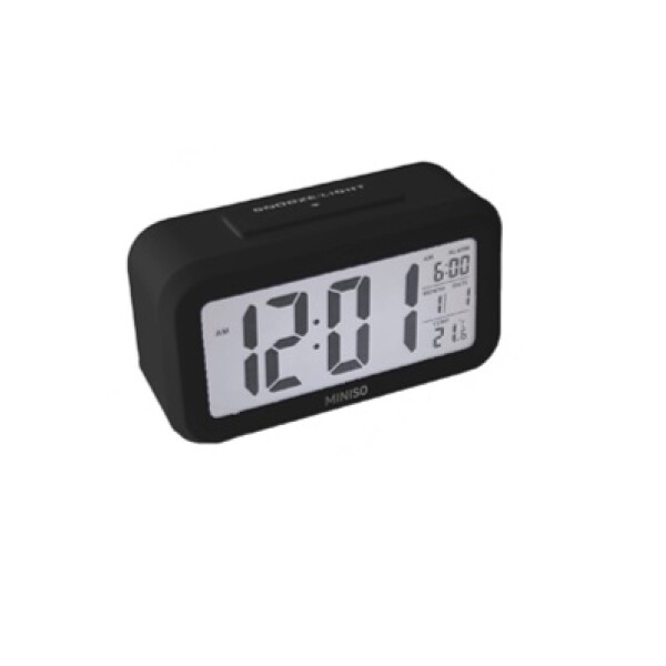 Reloj despertador negro