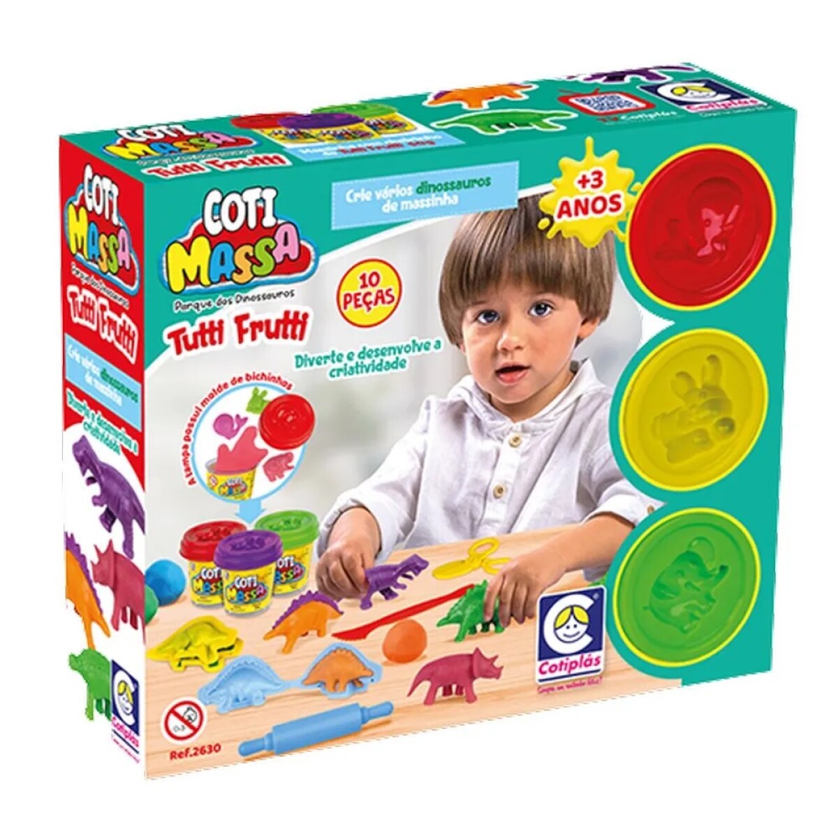 Juguete Coti Massa Tutti Frutti Dinosaurio 