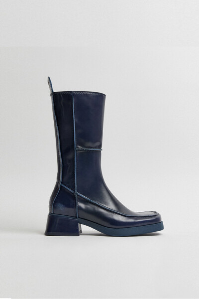 Alzira Navy Boots Navy