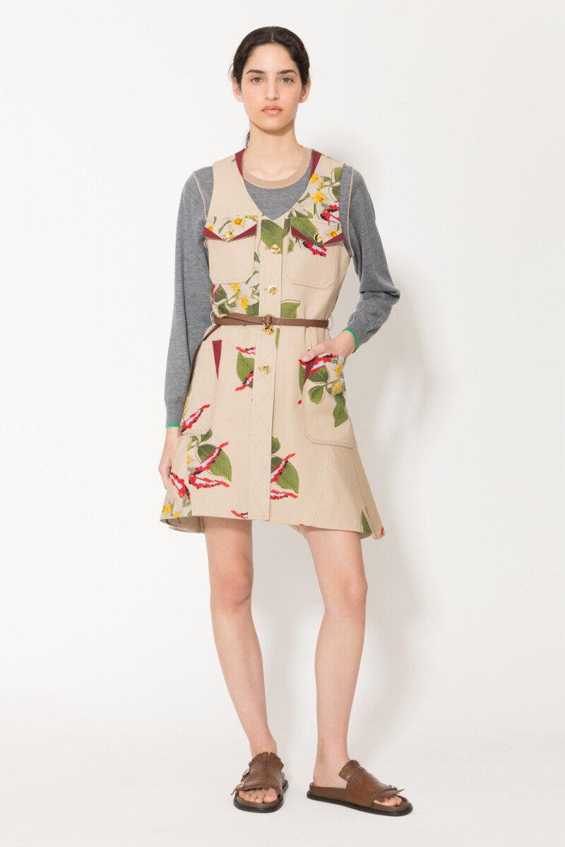 CHALECO BOUQUET Beige