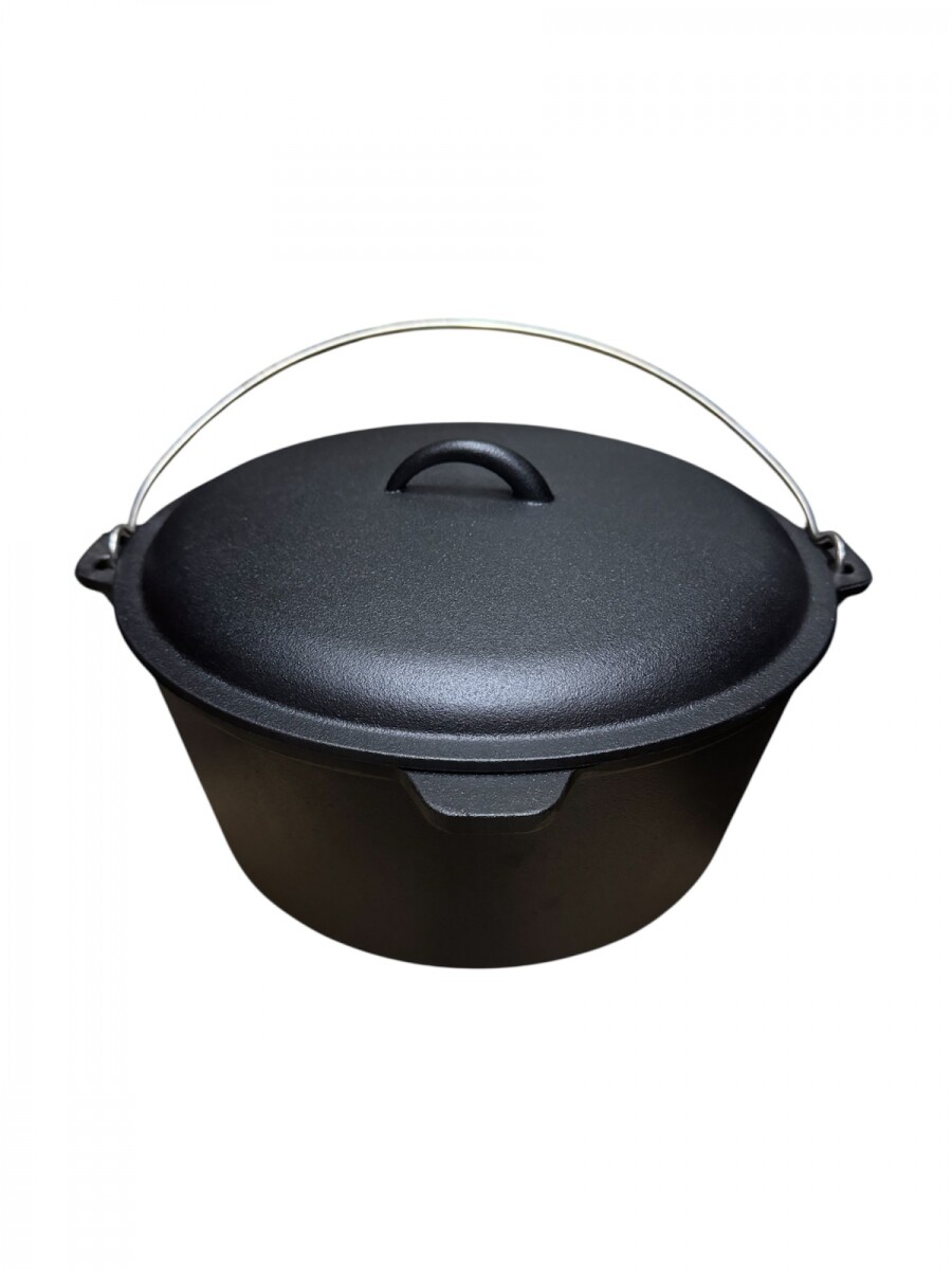 OLLA DE HIERRO LA HOGAREÑA 8LT CON TAPA Y ASA. DIAM 31 