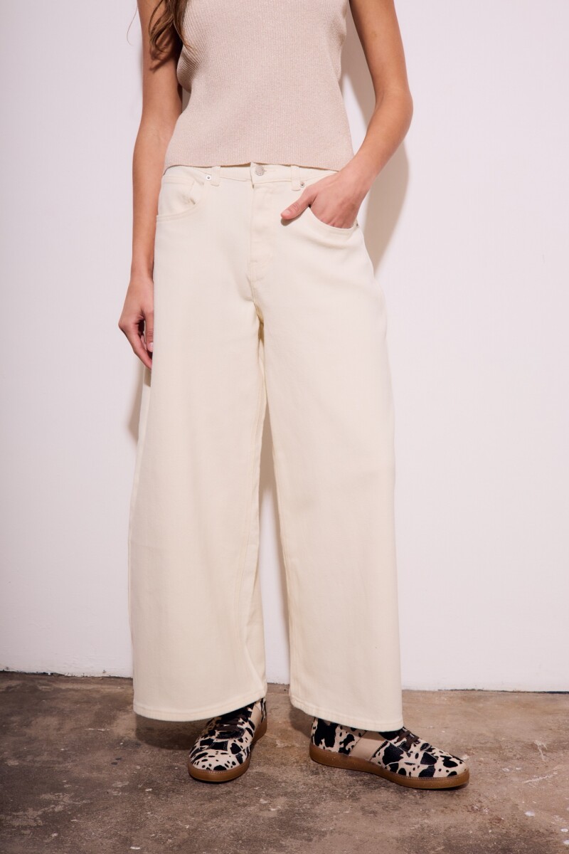 Jean Wide Leg Crudo