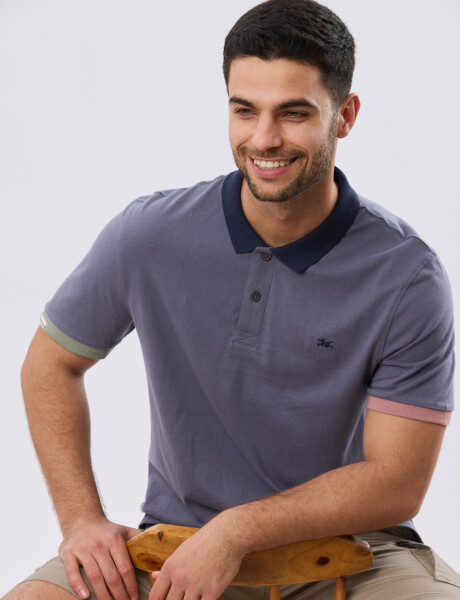 REMERA POLO LISA JERSEY Indigo