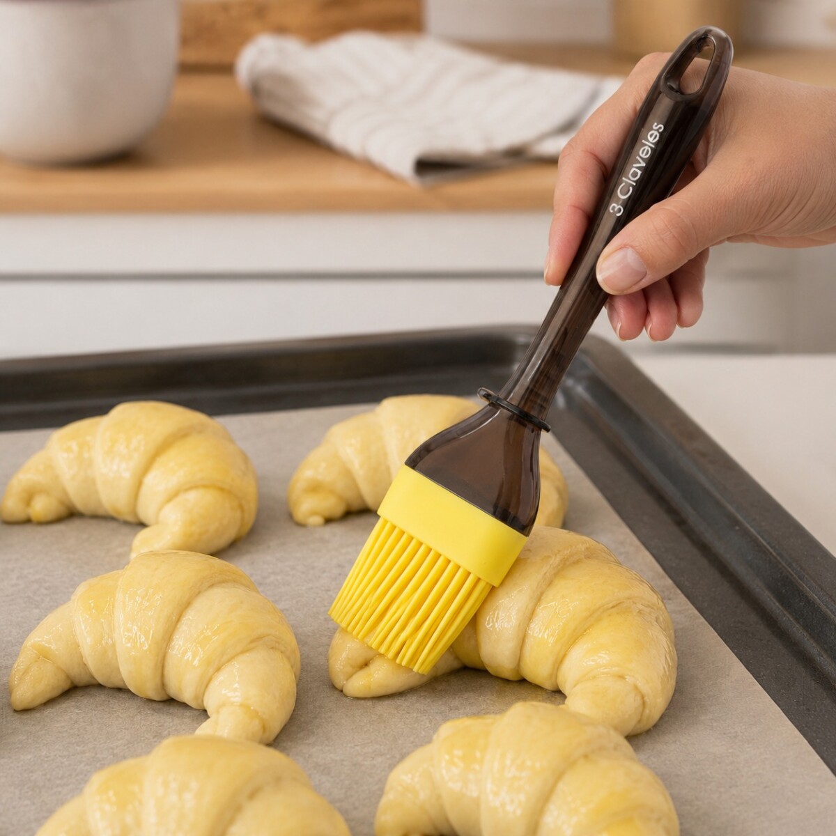 Pincel de Cocina en Silicona 3 Claveles 
