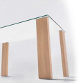 Mesa de vidrio cuadrada 1,30x1,30m Mesa de vidrio cuadrada 1,30x1,30m
