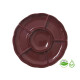 Bandeja Circular Biodegradable para Copetin x3 Un Cranberry