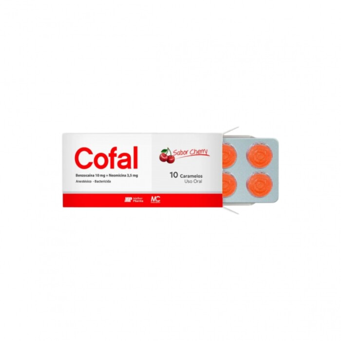 COFAL CHERRRY CJ X 10 CARAMELOS única