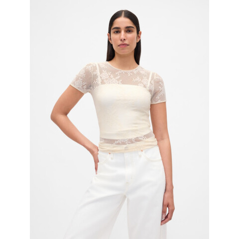 SS LACE CREW CHINO