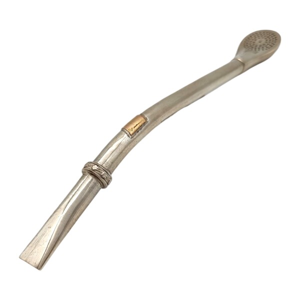 Bombilla criolla - PLATA Y ORO - 04 bmpo04po