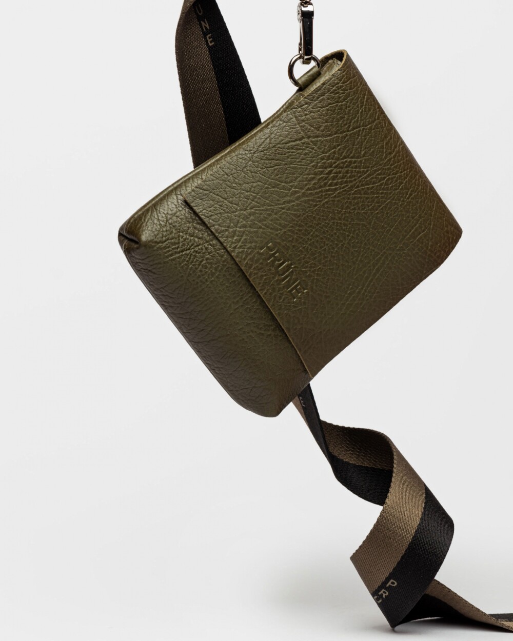 Mini Bag Olivia En Cuero Graneado Verde