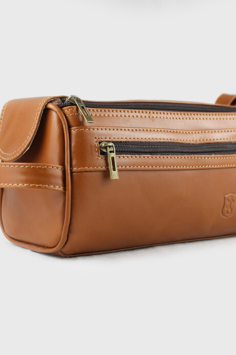 Necessaire Gregorio - Grande Camel Liso