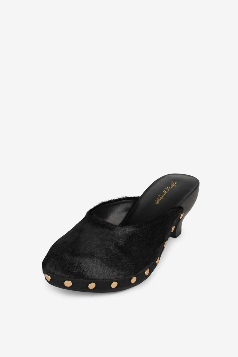 Clog con taco Negro