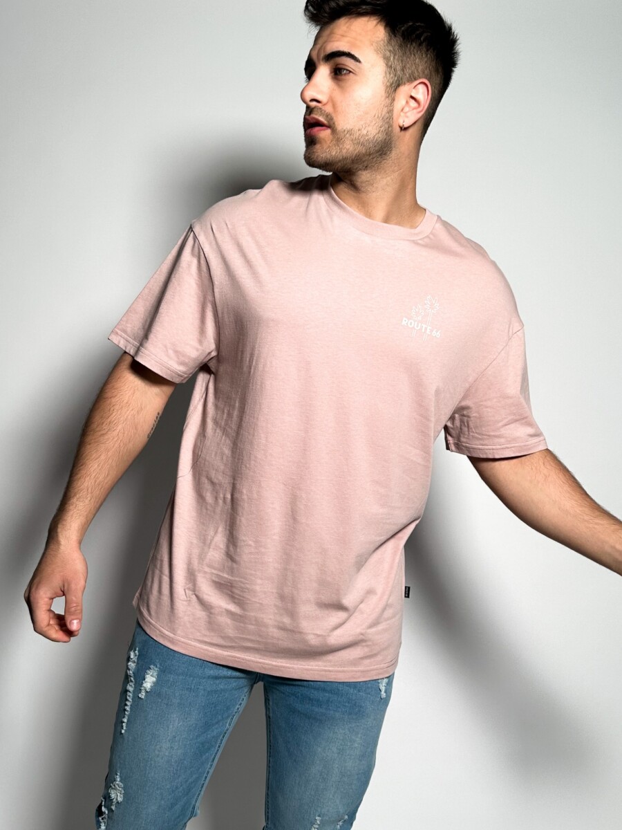 Remera Oversize Kenji - Rosado 