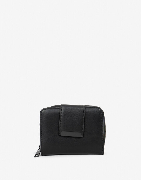Billetera Billetera Con Solapa - Negro