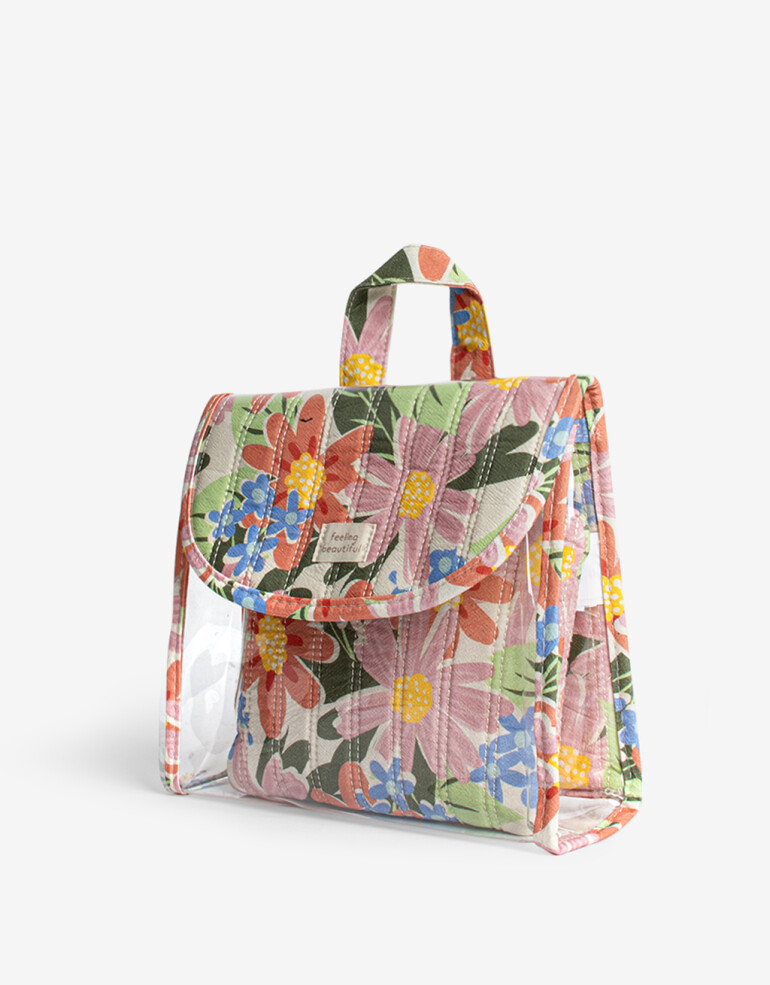 Porta Cosméticos Set por 2 Set De Porta Cosméticos Con Estampa Floral - Estampado Flores