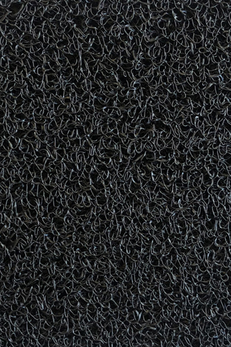 CUSHION MAT MEDIUM BR FELPUDO CUSHION MAT PVC 'MEDIUM BR' 0301 NEGRO CON BASE ANCHO 1,20M