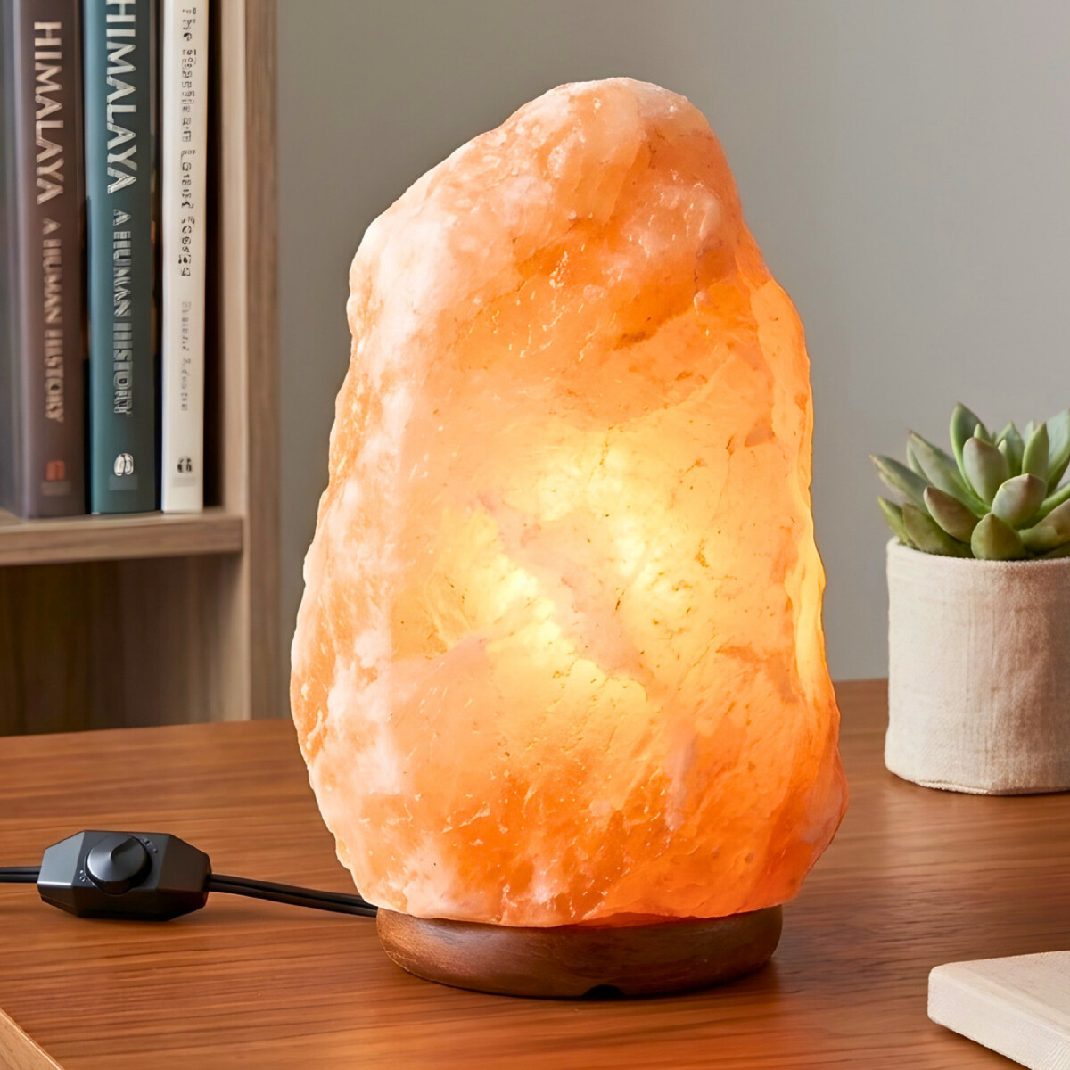 Lámpara Sal Himalaya 5 a 7 Kg Dimmer Veladora Decoracion - Variante Modelo Transparente 