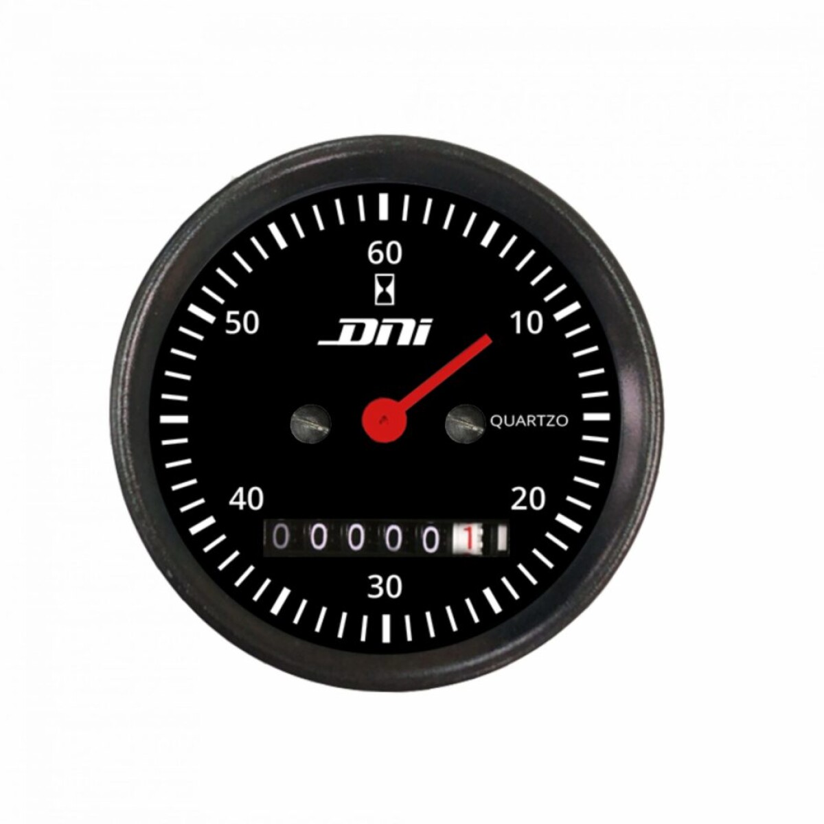 INSTRUMENTO RELOJ MEDIDOR - CUENTA HORAS NEGRO C/ILUMINACION 52MM 12/24V DNI 