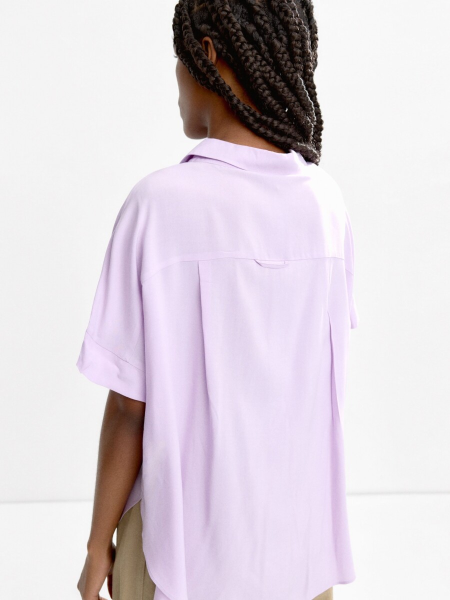 Camisa De Manga Corta violeta