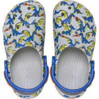 Crocs Classic Clog Dragon Graphic Gris