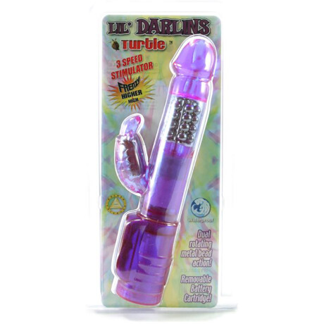Vibrador Rotador Golden Triangle Lil Darlins Turtle violeta