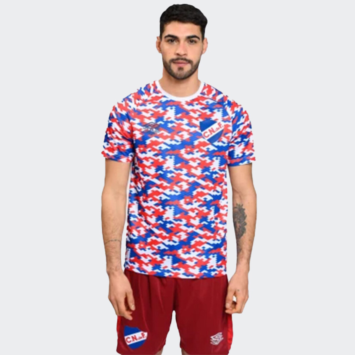 Remera Umbro Nacional Pro Training Camo - Blanco 