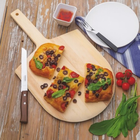 PALA PARA PIZZA MADERA MANGO CORTO 55X30CM TRAMONTINA PALA PARA PIZZA MADERA MANGO CORTO 55X30CM TRAMONTINA