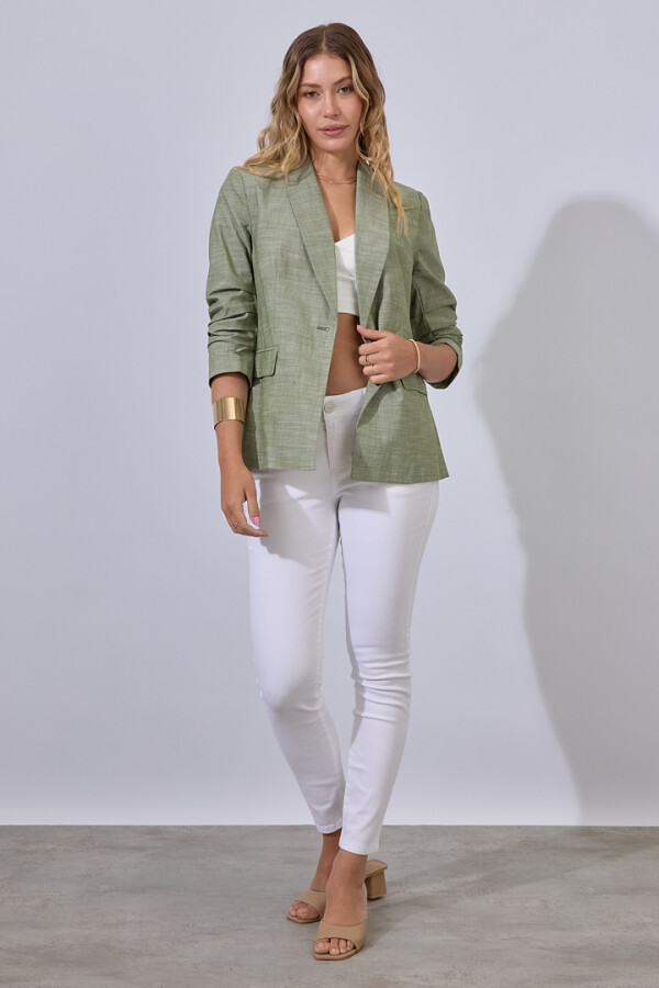 Blazer Manga Frunces VERDE