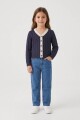 Cardigan con ochos AZUL MARINO